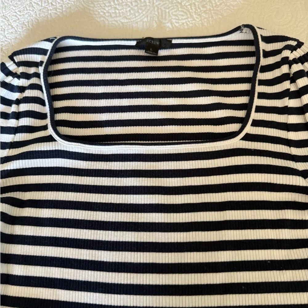 J. Crew Navy & White Striped Top❗️